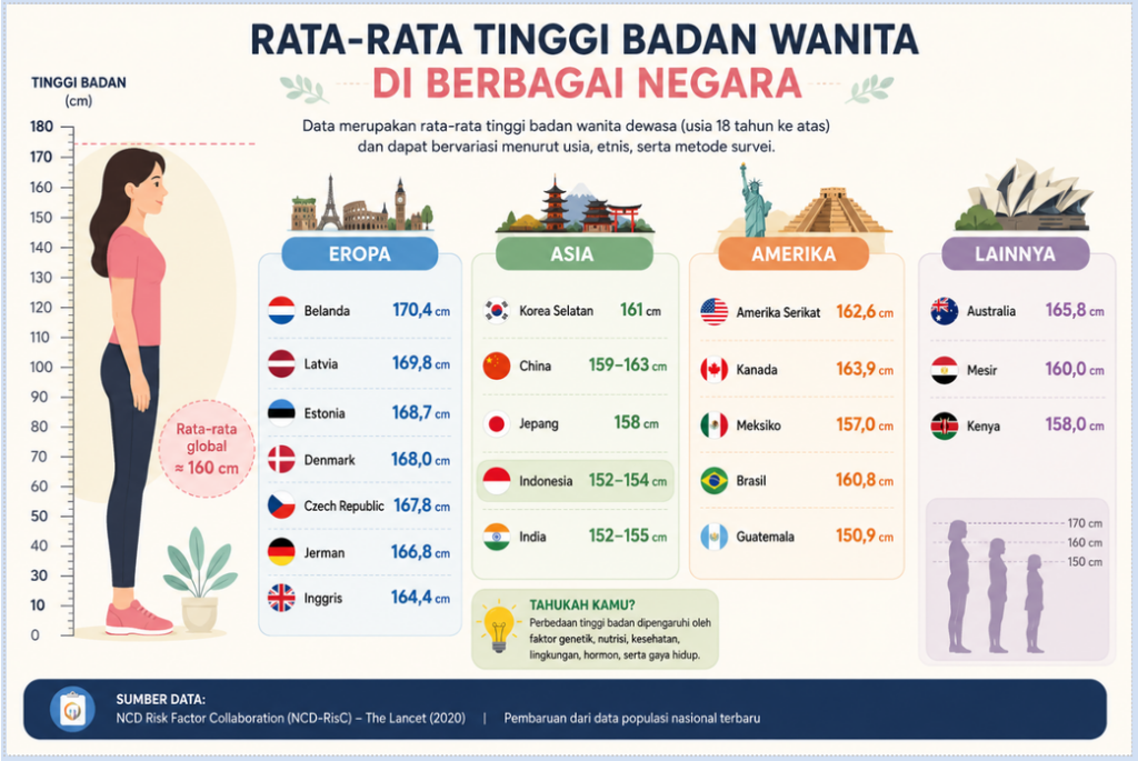 Tinggi ideal wanita